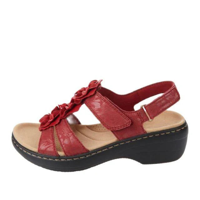 Sandalias ortopédicas de cuero con plantilla de confort
