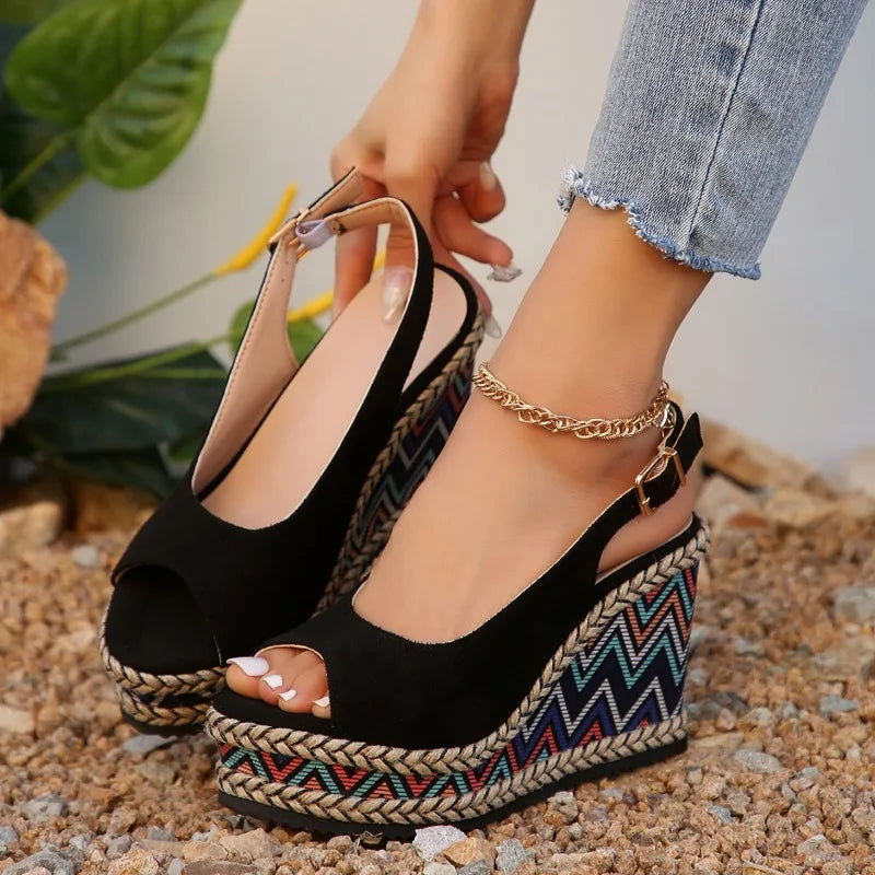 Sandalias de cuña Moon