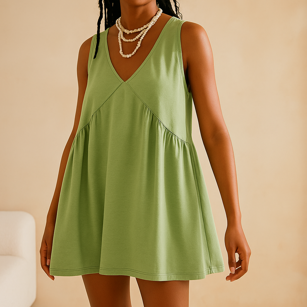 Vestido de verano oversize con bolsillos laterales – Hasta la talla 3XL