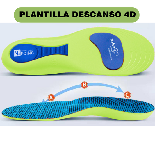 Plantillas de descanso 4D ergonómicas