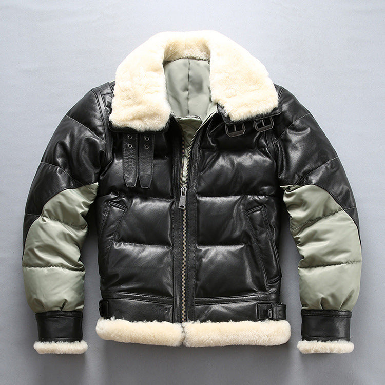 Thermische Arctic Aviator Lederjacke Premium