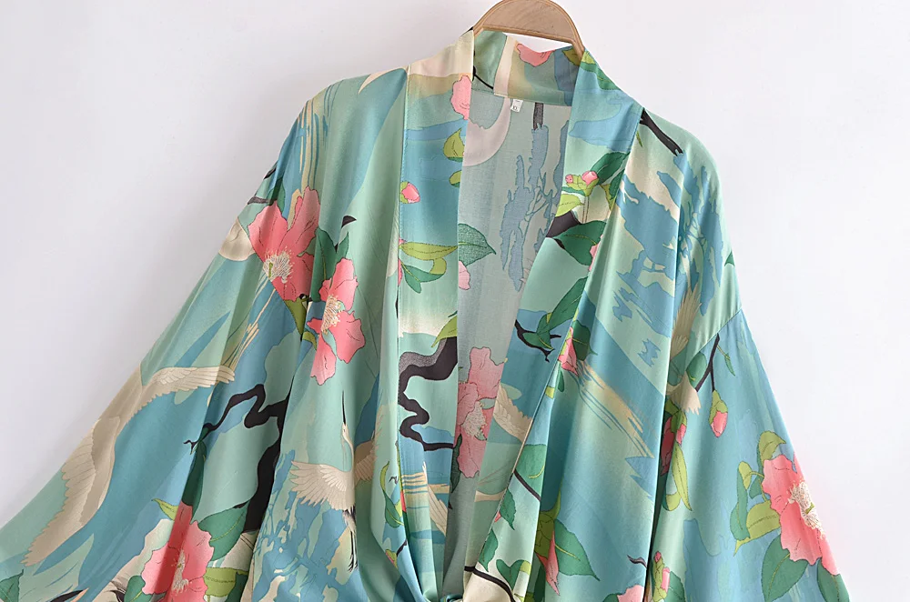 Kimono corto boho estampado Karely