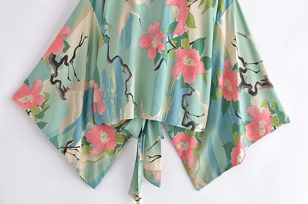 Kimono corto boho estampado Karely