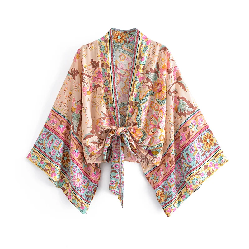 Kimono corto boho floral Sammy
