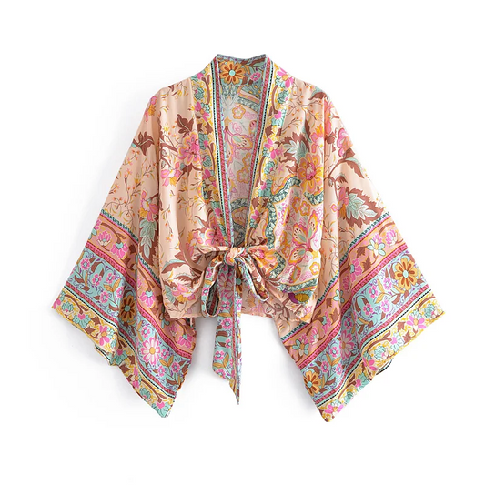 Kimono corto boho floral Sammy