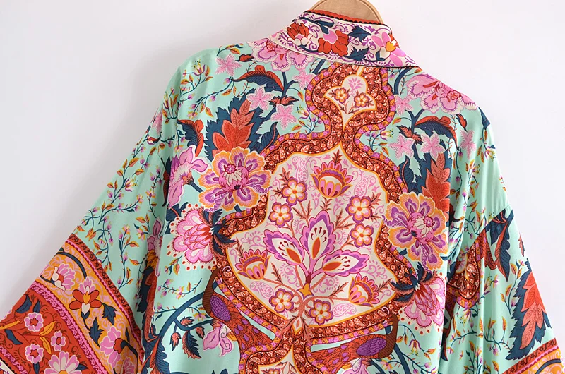 Kimono corto boho floral Anne
