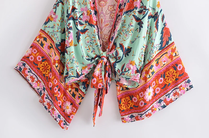 Kimono corto boho floral Anne