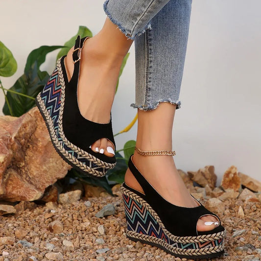 Sandalias de cuña Moon
