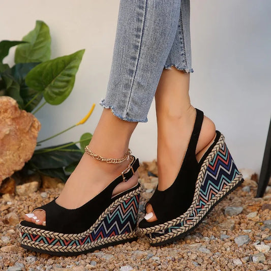 Sandalias de cuña Moon