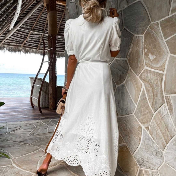 Vestido largo camisero Fama