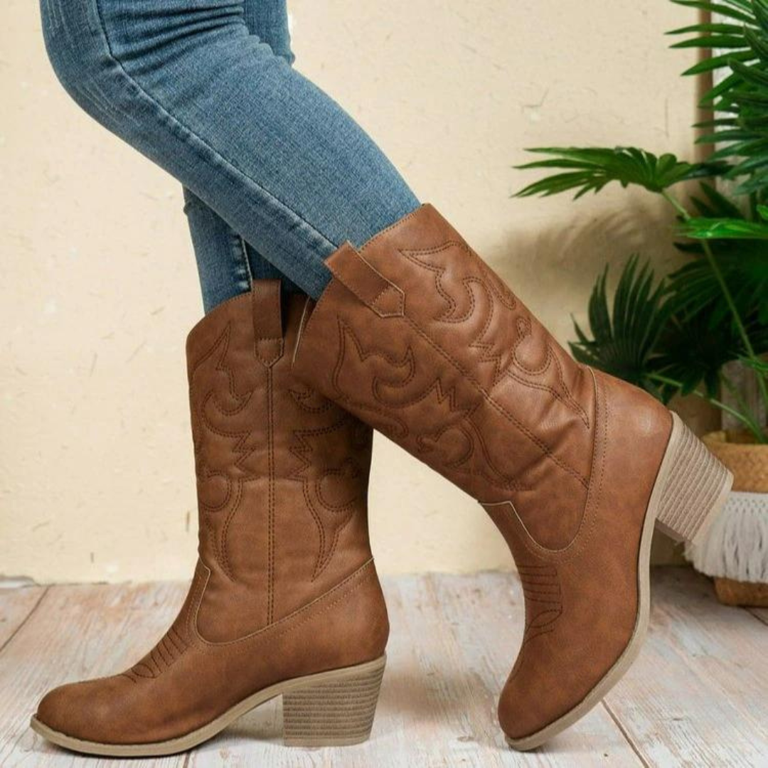 Botas Cowboy Clásicas Marrones – Comodidad con Estilo Western