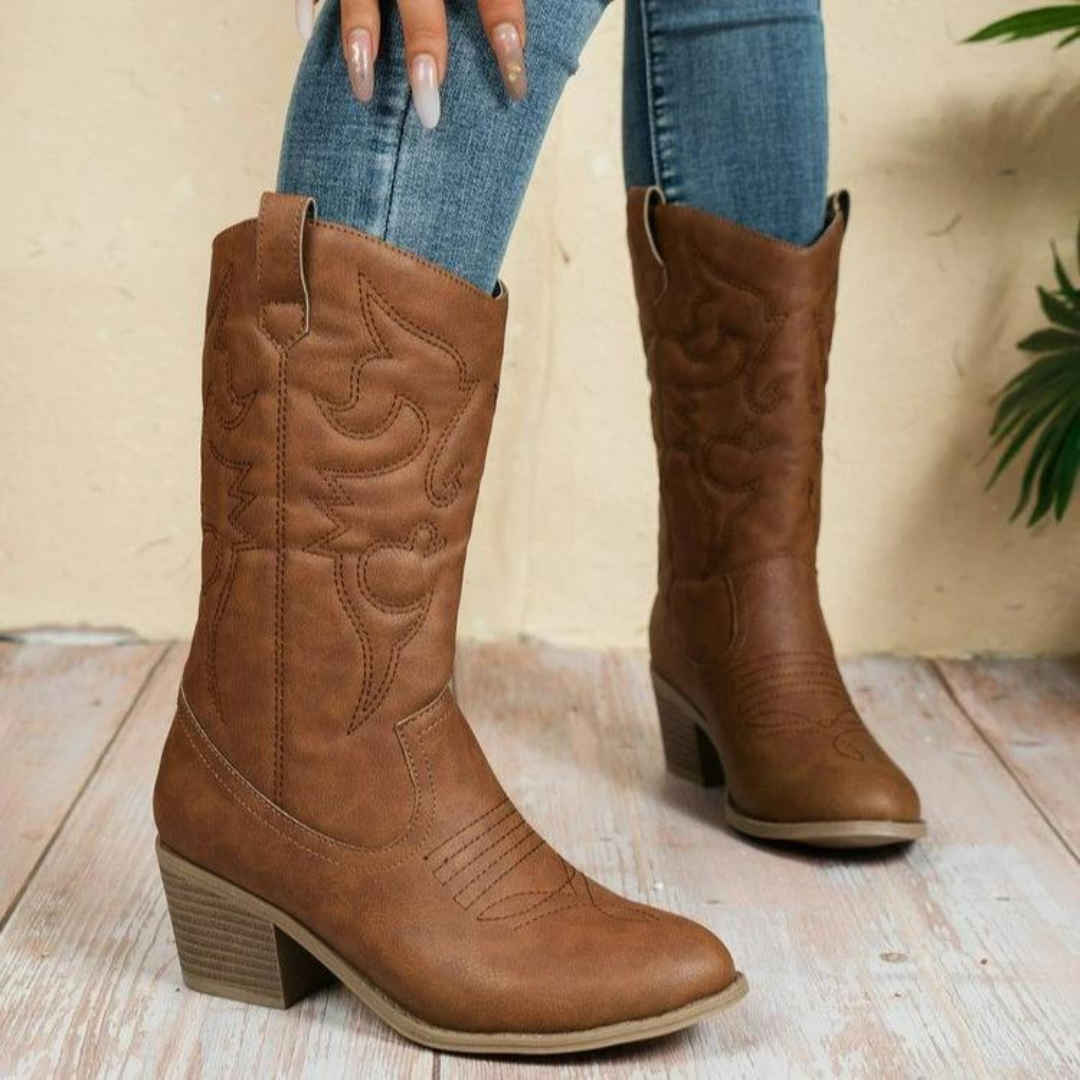Botas Cowboy Clásicas Marrones – Comodidad con Estilo Western