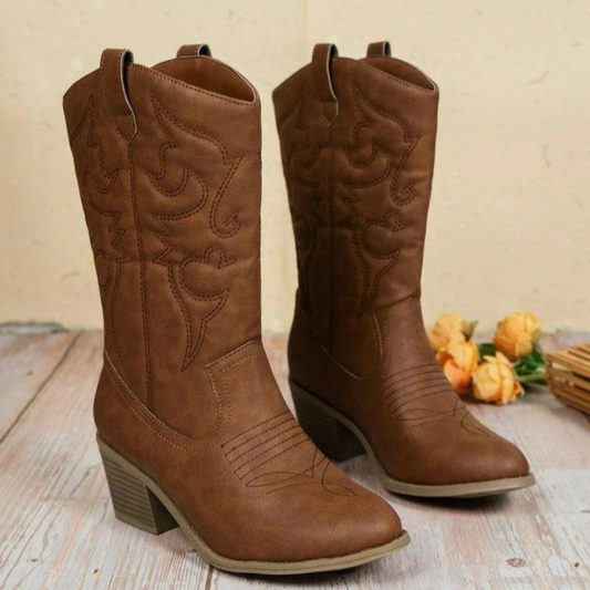 Botas Cowboy Clásicas Marrones – Comodidad con Estilo Western