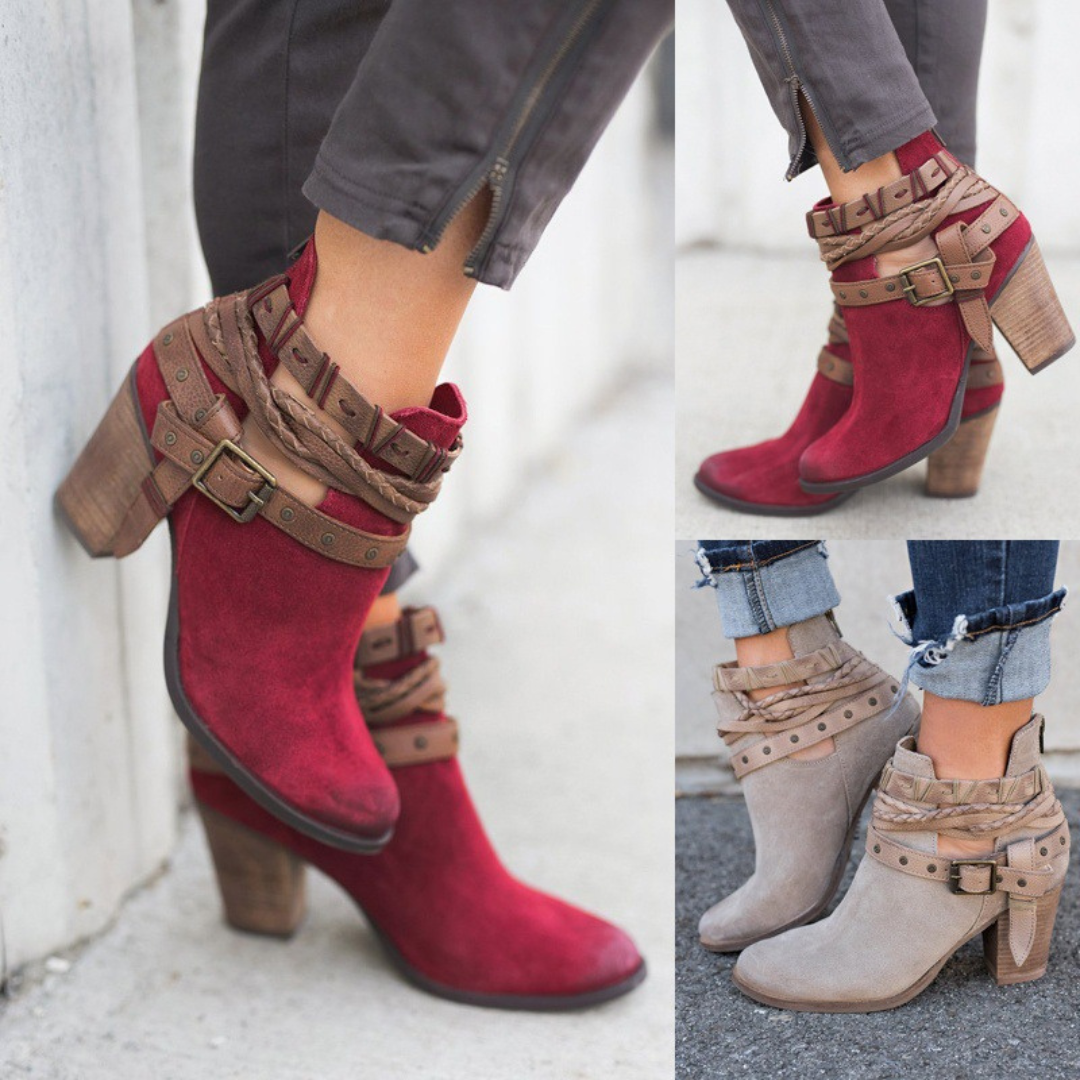 Botines de tacón ancho Valenza