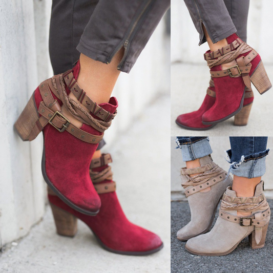 Botines de tacón ancho Valenza