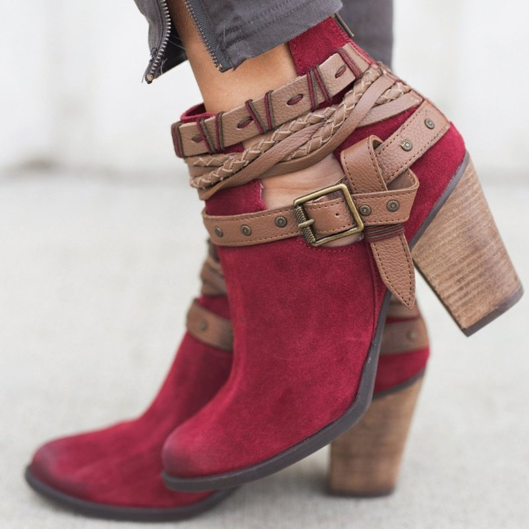 Botines de tacón ancho Valenza