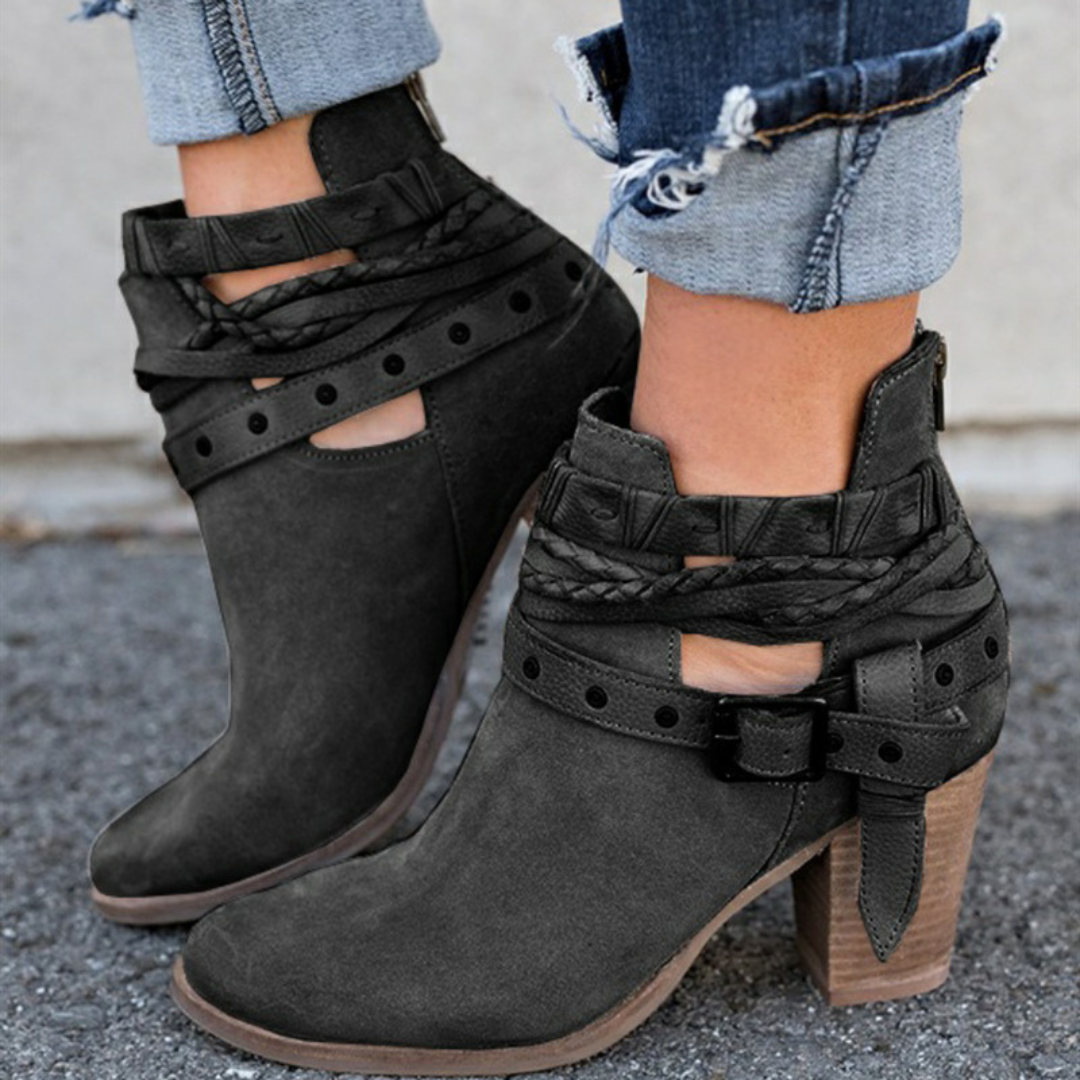 Botines de tacón ancho Valenza