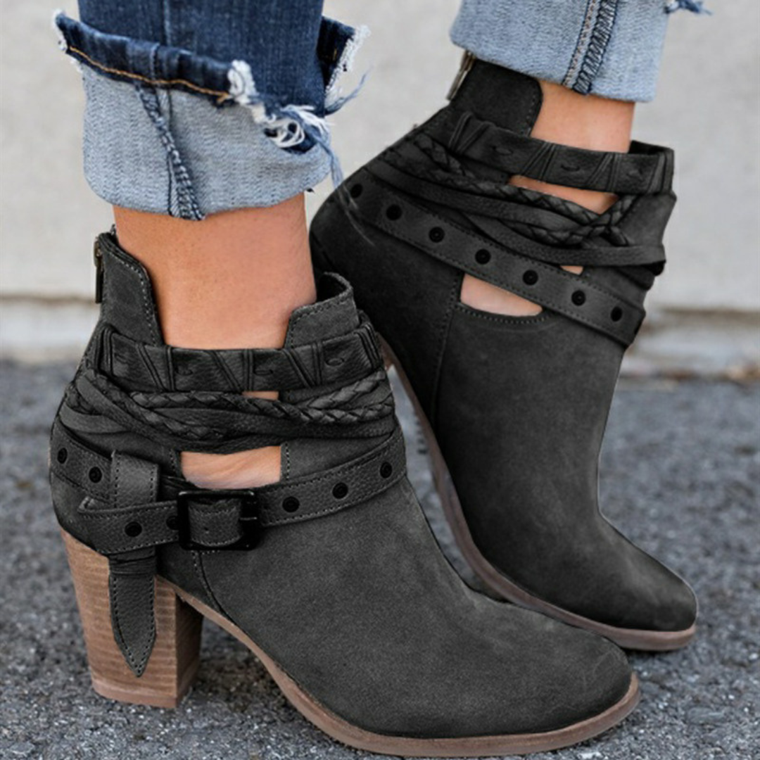 Botines de tacón ancho Valenza