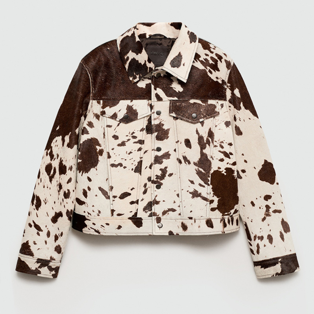 Chaqueta efecto piel estilo vaca – Edición limitada
