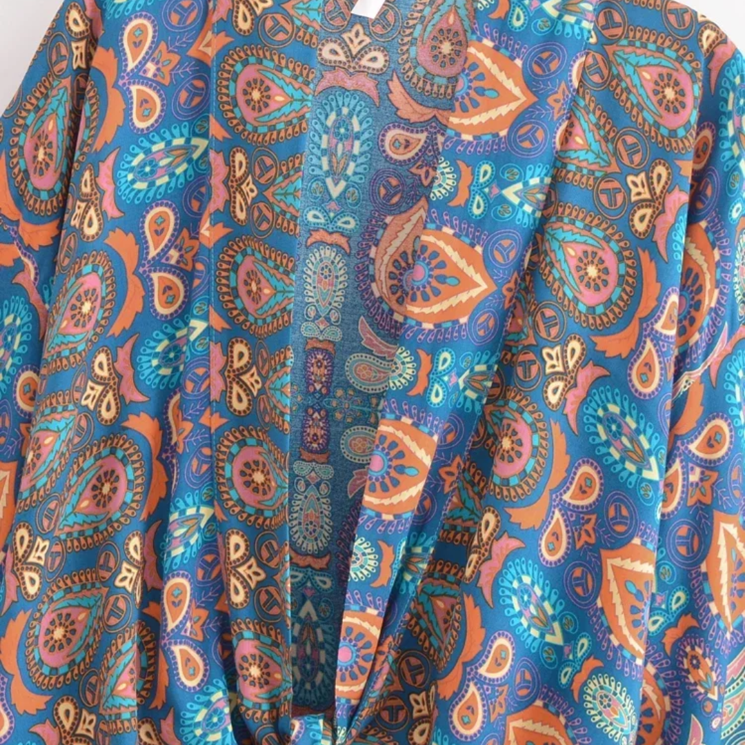 Kimono corto boho floral Karen