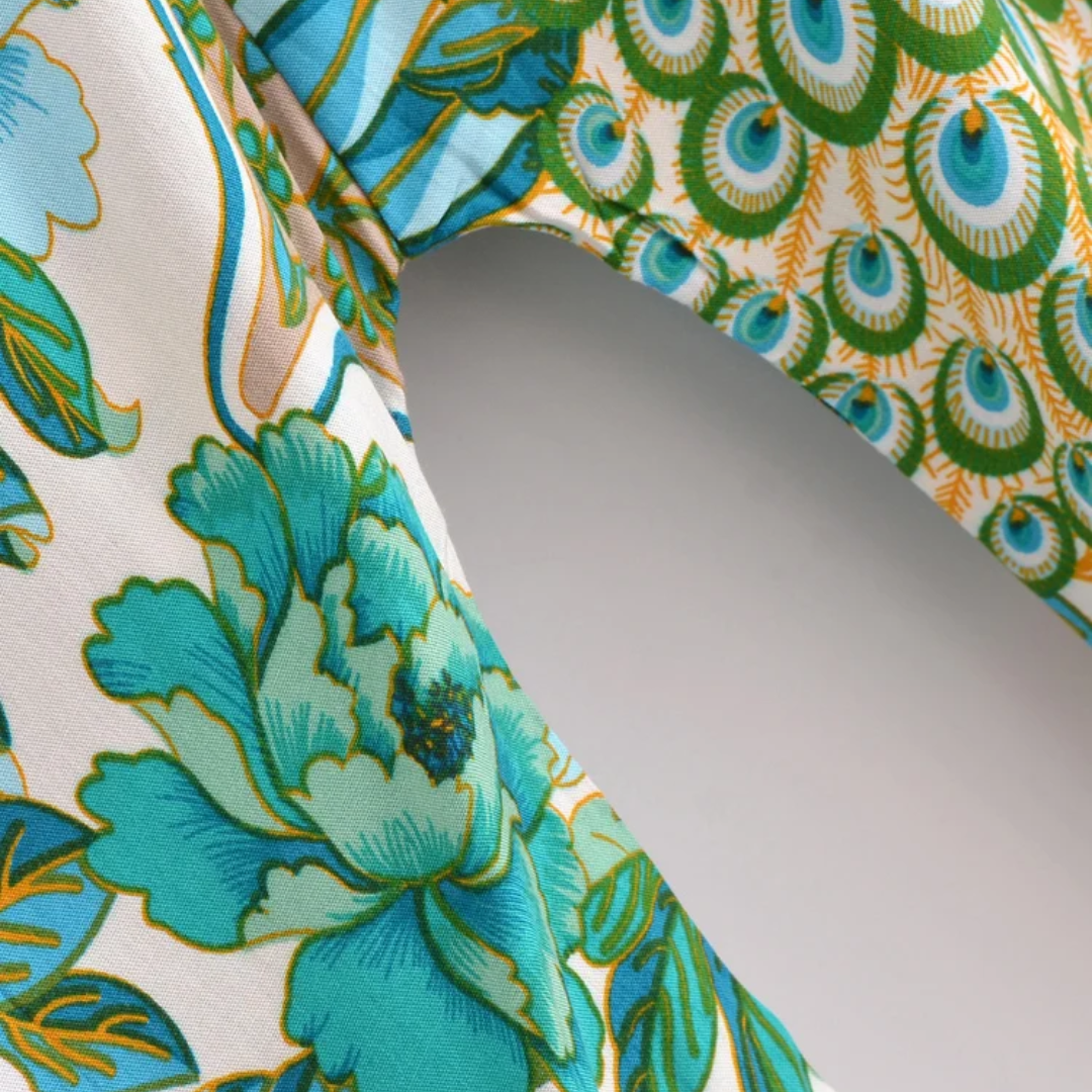 Kimono corto boho estampado Salinas