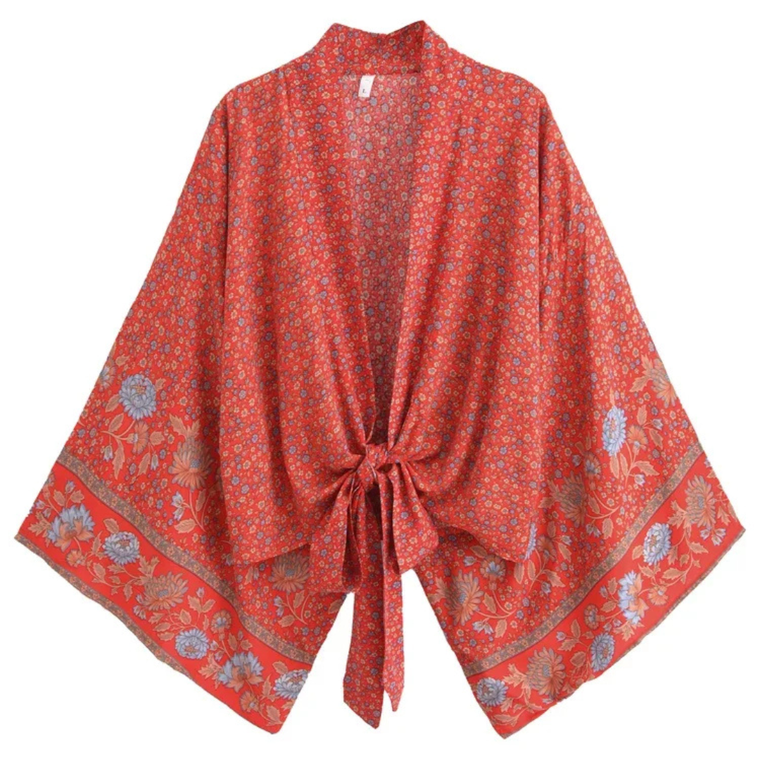 Kimono corto boho estampado Amanecer