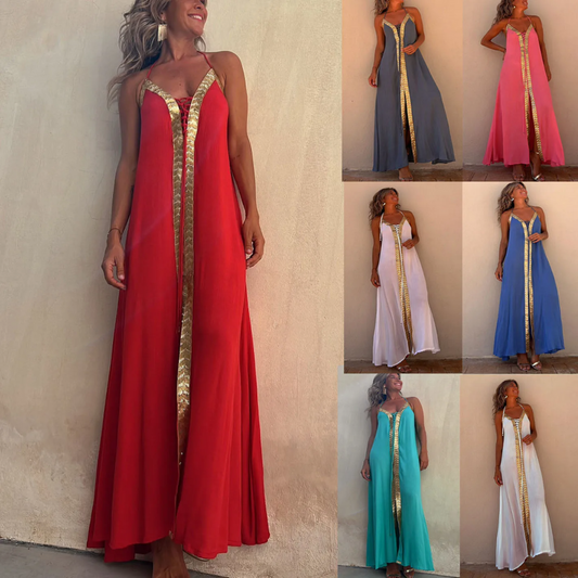 Vestido Oasis Gold – con Detalle Dorado