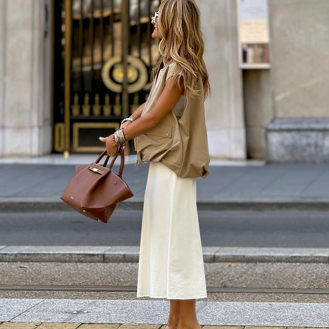 Chaleco bomber beige – Versatilidad y estilo urbano