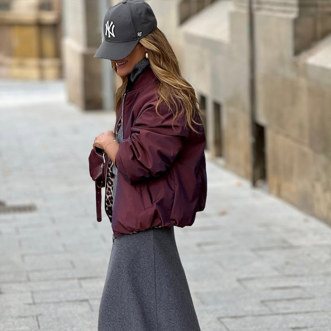 Bomber Reversible Burdeos & Leo – 2 en 1