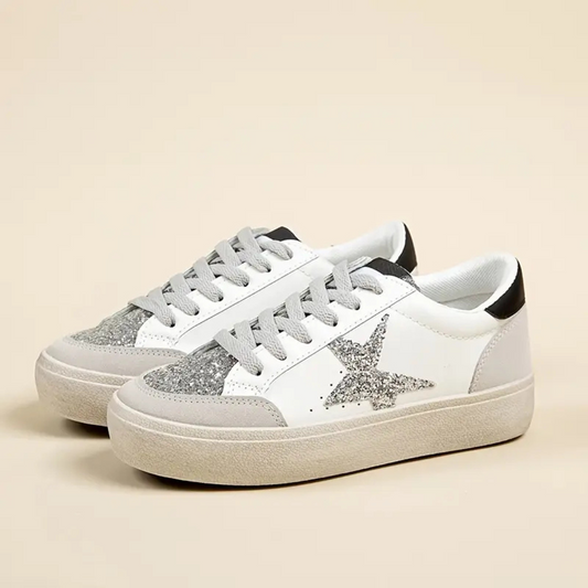 ⭐ Zapatillas plataforma Urban Glitter Star – Brillo y Estilo Casual