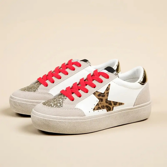 ⭐ Zapatillas plataforma Urban Glitter Star – Brillo y Estilo Casual