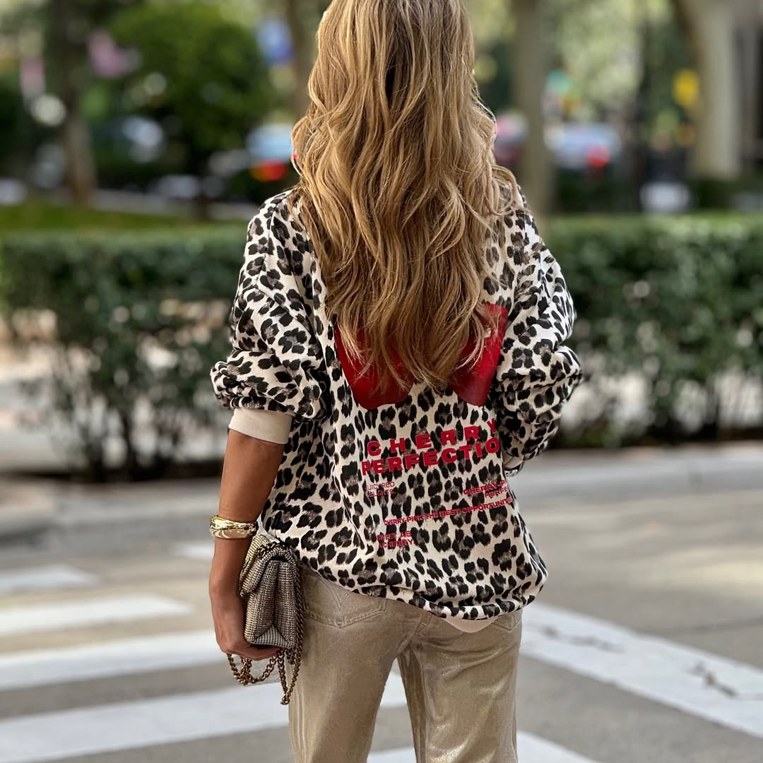 🍒 Jersey Animal Print Cherry Edition