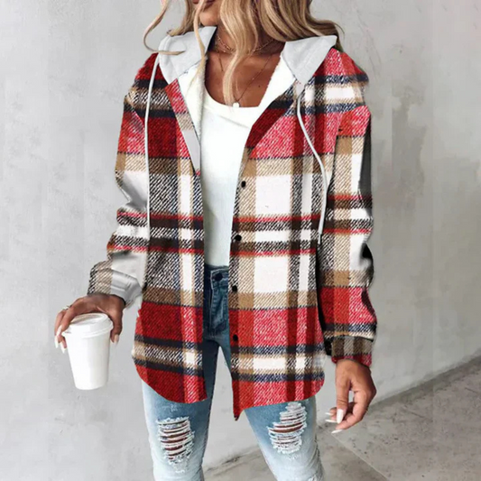 Beth- Chaqueta suave y cálida con capucha