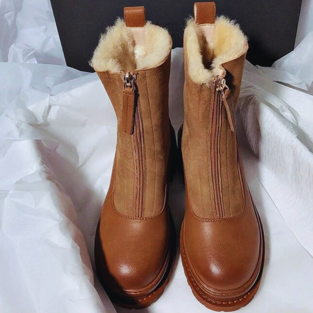 Botas Árticas Piel Vienne™ – Impermeables térmicas y cremallera frontal