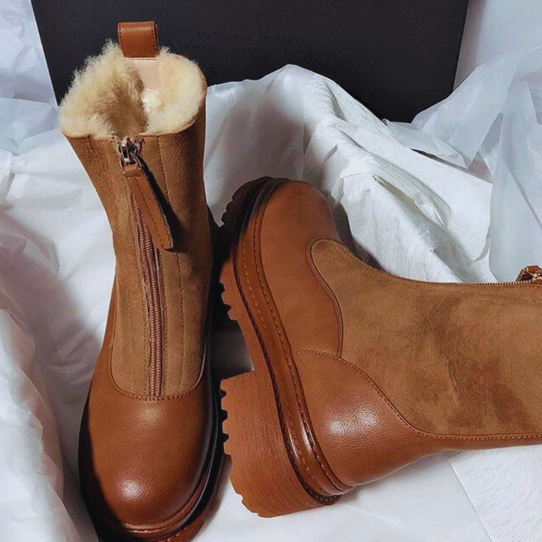 Botas Árticas Piel Vienne™ – Impermeables térmicas y cremallera frontal