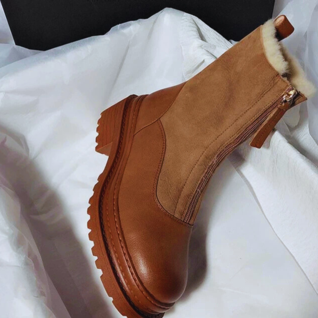 Botas Árticas Piel Vienne™ – Impermeables térmicas y cremallera frontal