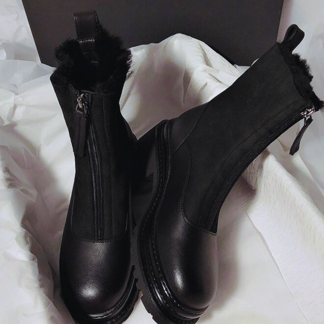 Botas Árticas Piel Vienne™ – Impermeables térmicas y cremallera frontal