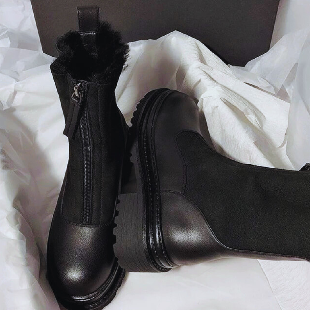 Botas Árticas Piel Vienne™ – Impermeables térmicas y cremallera frontal