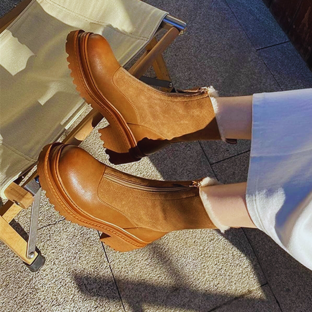 Botas Árticas Piel Vienne™ – Impermeables térmicas y cremallera frontal