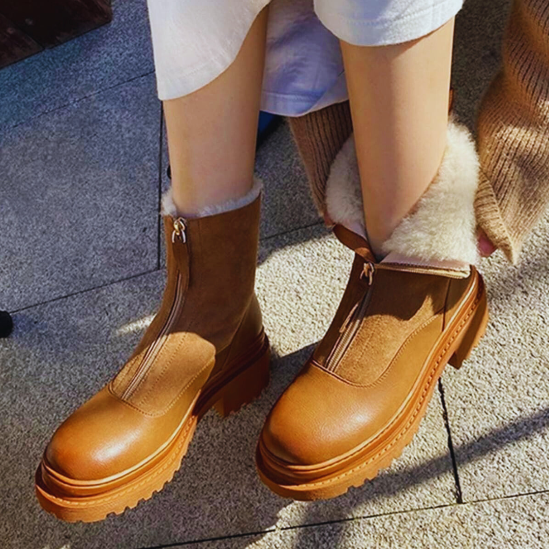 Botas Árticas Piel Vienne™ – Impermeables térmicas y cremallera frontal