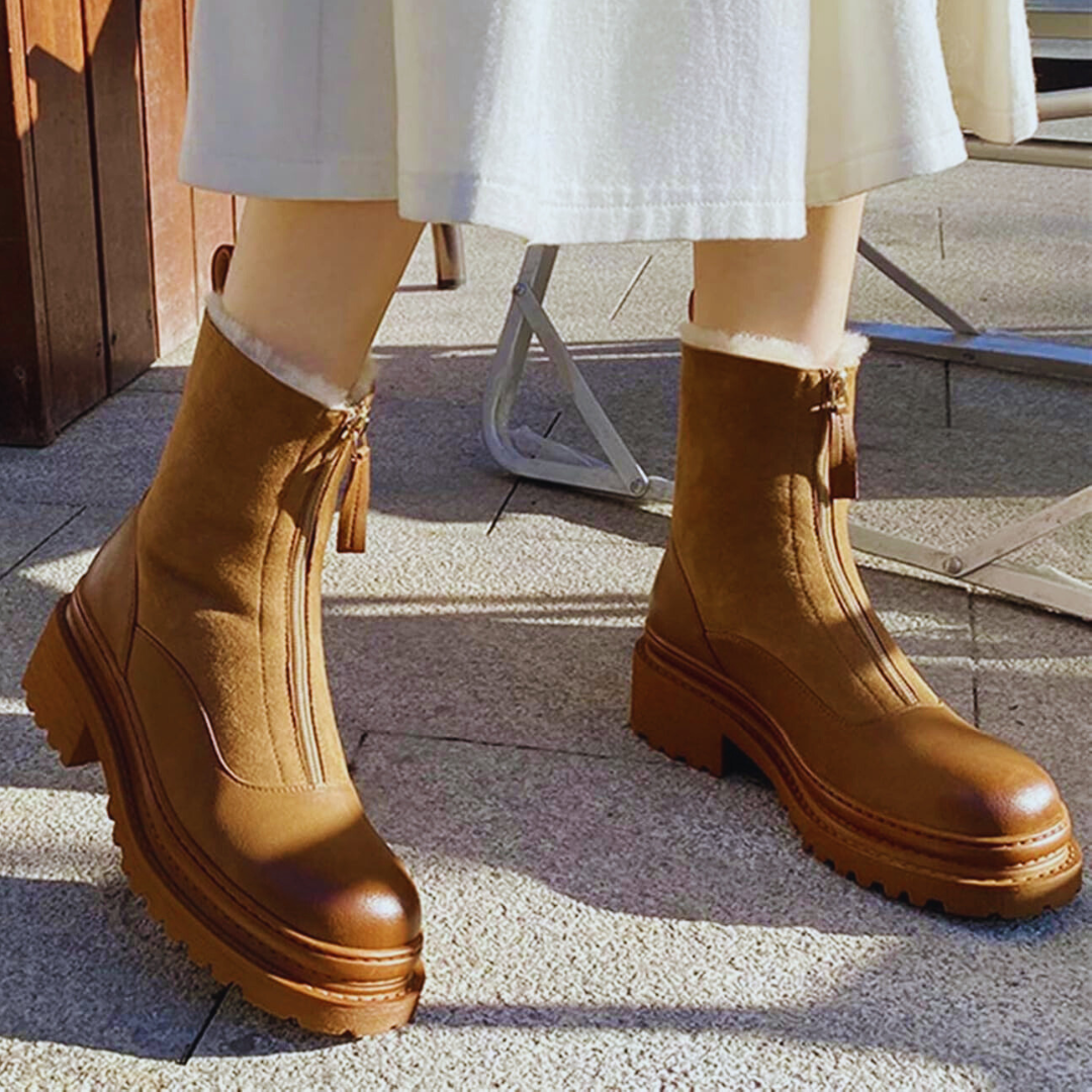 Botas Árticas Piel Vienne™ – Impermeables térmicas y cremallera frontal