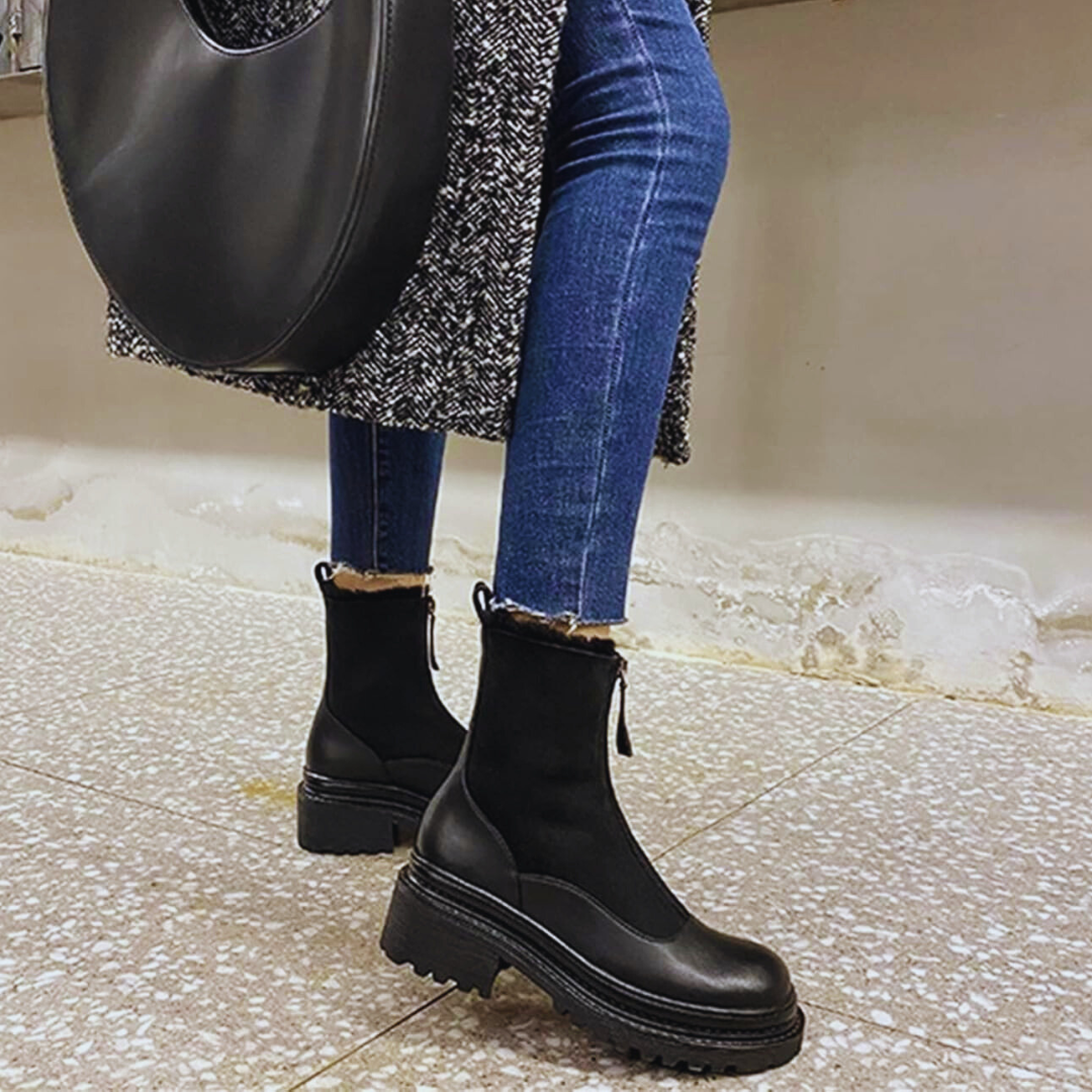 Botas Árticas Piel Vienne™ – Impermeables térmicas y cremallera frontal