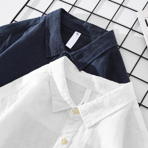 Camisa de Lino con cuello KIOTO