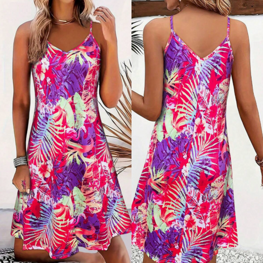 Vestido Paradise Flow™ – Estilo Playa con Espalda Descubierta