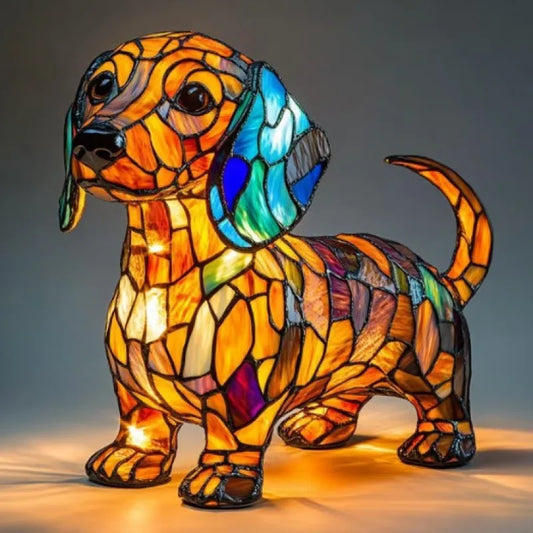 Lámpara Tiffany Beagle
