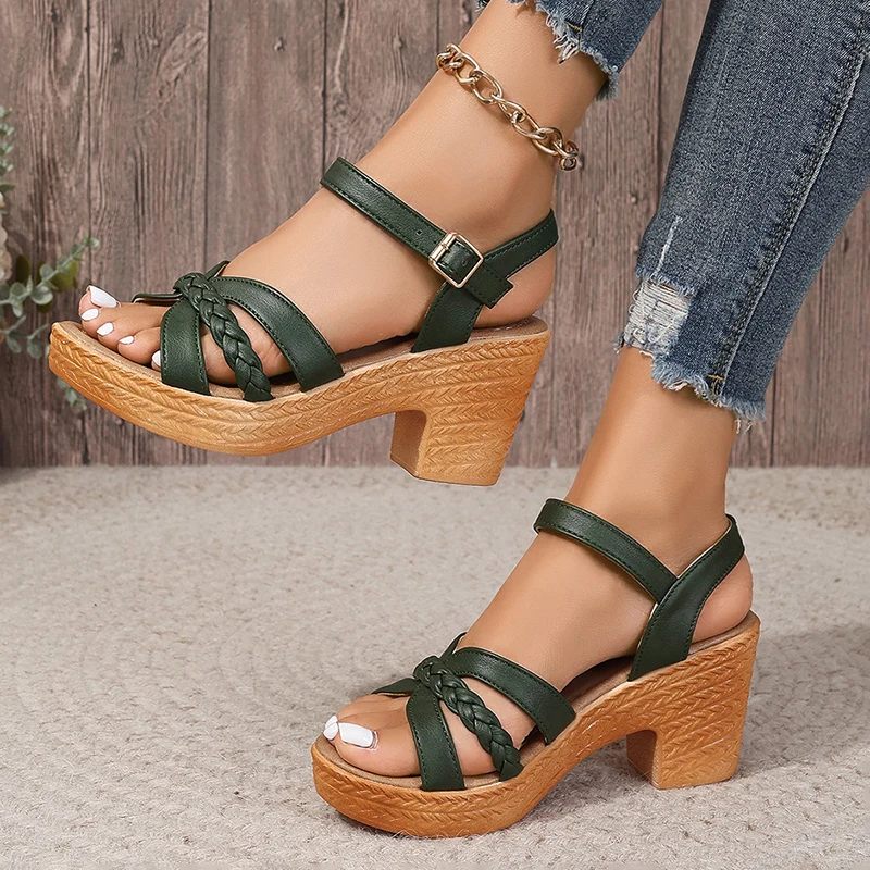 Leticia – Sandalias Ortopédicas de tacón en Piel