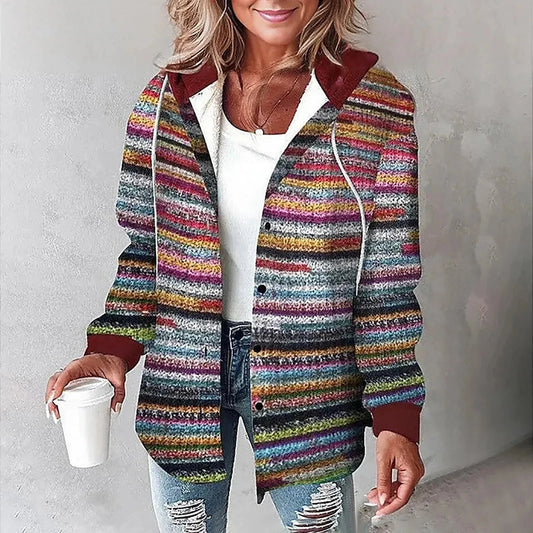 Beth- Chaqueta suave y cálida con capucha