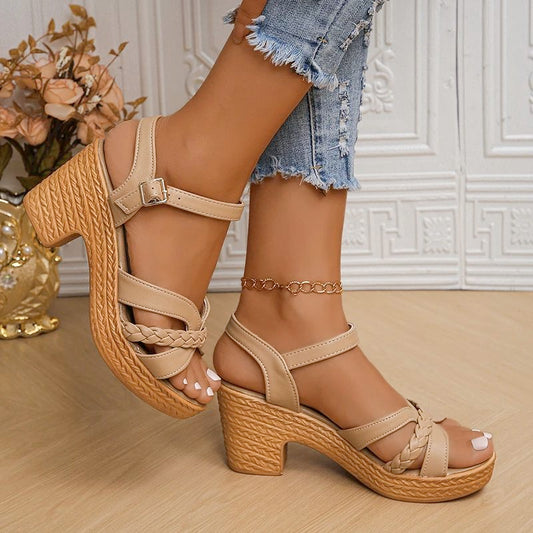 Leticia – Sandalias Ortopédicas de tacón en Piel