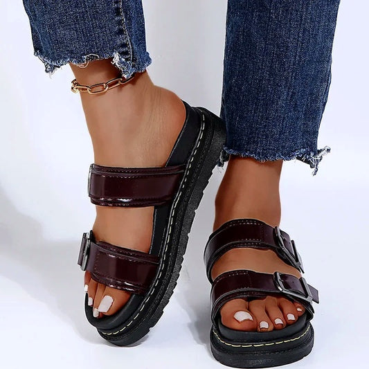 Dara – Sandalias chunky con doble hebilla y suela deportiva