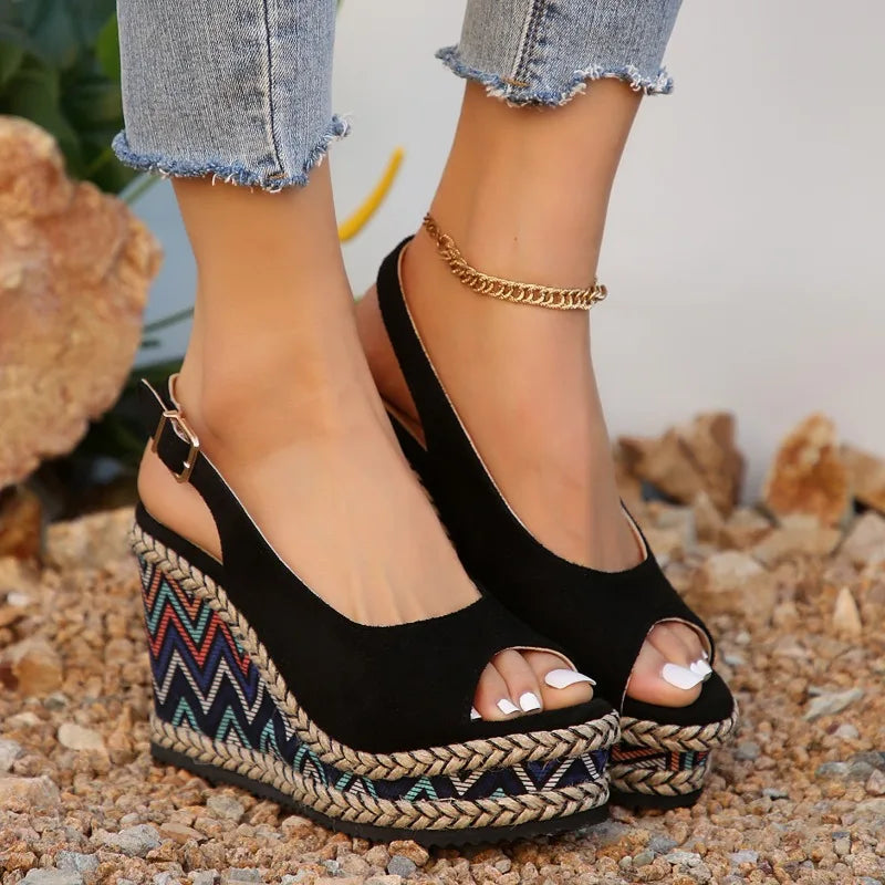 Sandalias de cuña Moon